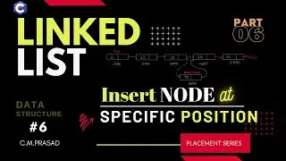#6: Insertion of a Node at Specific Position 📌 | Linked List