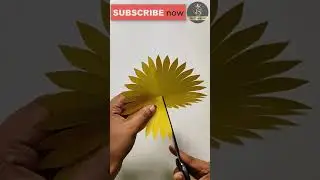 How to Make Paper Flower | Paper Sunflower Making | DIY Paper Flowers | Origami Flowers | #Shorts