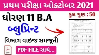 Std 11 BA {વાણિજ્ય વ્યવસ્થા અને સંચાલન} First Exam Blueprint & IMP Paper | ધો. 11 પ્રથમ પરીક્ષા 2021