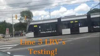 Quick Clips of TTC Line 5 Eglinton Vehicles Testing! 7/26/2022