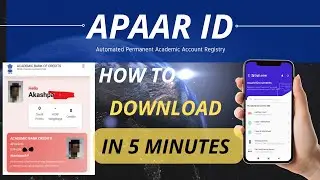 APAAR ID - HOW TO DOWNLOAD IN 5 MINUTES | NAD | ABC | DIGILOCKER | DHRONAVIKAASH