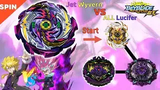 【Jet Wyvern VS ALL Lucifer】 battle Beyblade Burst Sparking 베이블레이드 버스트 슈퍼킹 제트 와이번 VS 올 루시퍼 배틀 ベイブレード