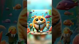 The Fat Orange Cat's Work Day8 #shorts #catshorts #officeshorts