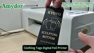 Amydor Digital Foil Machine Automatic Foiling for Clothing Tags/Business Cards/Small Plastic Bags