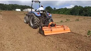 Yeni Aldığımız Rotövatör İle Fındıkların Sıra Arasını Çekiyoruz NEW HOLLAND TD 4.100F 🚜🌰