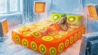 Which Hot Bed Would You Choose to Survive the Snow? ❄️ | AI Oddly Satisfying