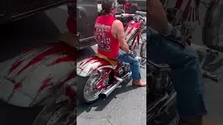 This Custom Chopper Is Straight Fire 🔥🏍️