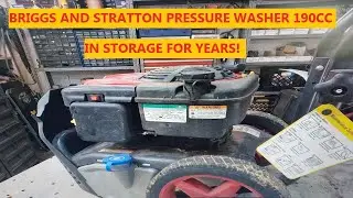 Мойка высокого давления Briggs And Stratton с двигателем объемом 190 куб. см | Годами простояла н...