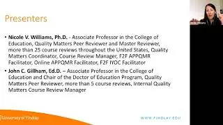 Where do We Start How to Begin the QM Internal Course Review Process