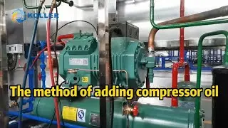 Operation guidance of adding compressor oil for ice machine