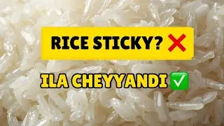 Rice Ela Vandali | Perfect White Rice for Beginners | Exact Quantity, Flame & time