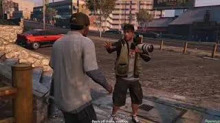 GTA5 mod ,funny moments (  gold medal 🥇 Franklin mission of clicking picture of   important person)