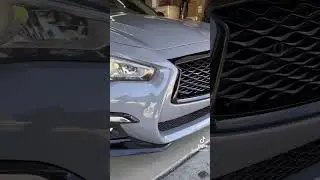 Infiniti Q50 wrapped in Avery gloss rock gray! 🔥🔥 #wrapped #carwraps #vinylwrap #nardogrey