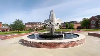 2771 ULL fleur de lis in quad Lafayette Louisiana video stock footage