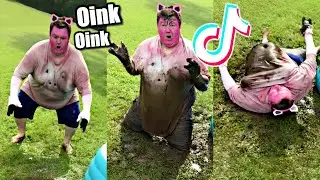 Pig Rollin in Mud!! (Tik Tok pig)