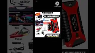 DESSINO 99800mAh Jumper Powerbank Car Power Bank Jumper Multi-function Emergency Starter Tyre Car