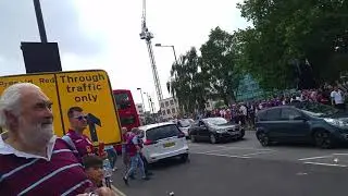 Villa fans pre-match at Wembley (Championship Playoff Final 2018)