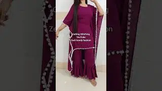 #kaftan #kurti #gharara #palazzo #suit #cuttingstitching  #latestkurtidesign