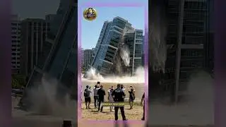 #flood  Disaster: City में भयानक Flood और Large Building Collapse का Shocking Scene #viralreels