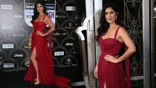 Katrina Kaif look H0T in Red Dress At HT Most Stylish Awards 2019