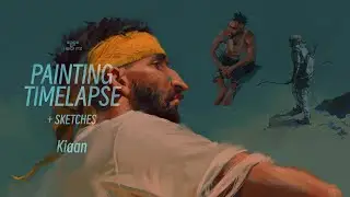 Edge of Heights - OC Kiaan - Painting Timelapse & Sketches