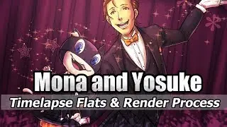 Mona and Yosuke Timelapse Flats and Render Process