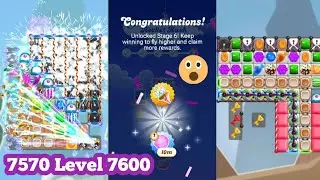 Candy Crush Saga 7570 Level 7600