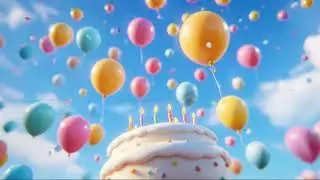 Balloons Up, Up, Away! 🎉 Happy Birthday Song for Kids