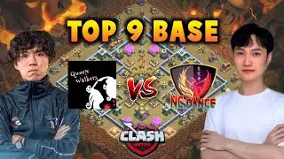 Top 9 TH14 War Base with Link | Queen Walkers vs Ni Chang Dance Bases | ClashMSTRS Finals