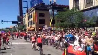 Red Ribbon Ride @ Gay Pride Parade 2014 Minneapolis Minnesota fight AIDS HIV