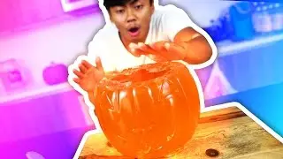 DIY How To Make GLOW IN THE DARK JELLO PUMPKIN!