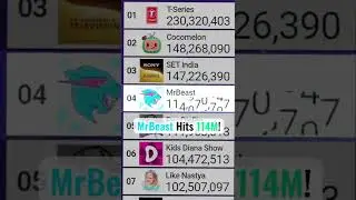 Exact Moment MrBeast Hits 114 Million Subscribers! | #Shorts [141]