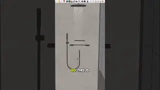 Как создать реалистичную воду, падающую из душа #archvizartist #tutorial #enscape3d #sketchup