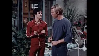 Bruce Lee Teaching Student James Franciscus 1971...more Bruce Videos this Channel