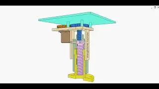Lifting table using screw 2-stage telescopic cylinder