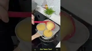 Cook perfect eggs every time with this 4-cup nonstick frying pan! 🍳   #KitchenTools #HomeChef