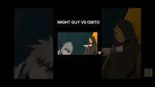 Might Guy Vs Obito Power Levels #shorts