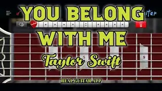 You Belong With Me | Taylor Swift | Real Guitar App Cover