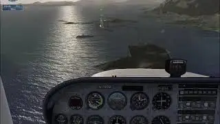 Cessna 172 VFR Approach and Landing at Sitka Airport, Alaska (Cockpit View)
