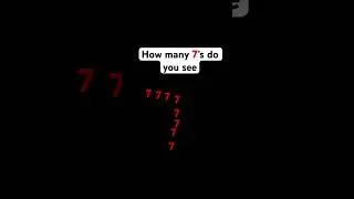 How many&rsquo;s 7&rsquo;s do you see