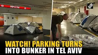 WATCH! Parking in Tel Aviv turns into Bunker, Israelis take shelter to protect from Iranian missiles