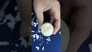 Satisfying Raw Egg Peeling & Name Writing Art | Relaxing ASMR #SatisfyingVideo #NameWriting