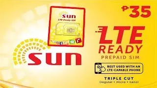 Sun Cellular LTE Ready SIM only Php35.00