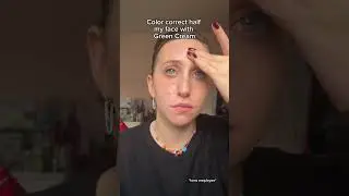What happens when you use Hero Cosmetics Rescue Balm +Red Correct on just one side of your face?