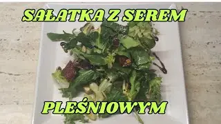 SAŁATKA Z SEREM PLEŚNIOWYM I SUSZONYMI POMIDORAMI