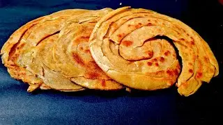 Crunchy Lachha Paratha, simple morning breakfast recipe, crunchy layered flat bread