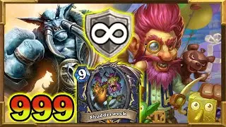 Hearthstone: Infinite Armor Ultimate Undatakah 999 Shudderwock Crazy Deck! Why Is This So Satisfying
