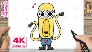 How to Draw Mega Minion Tim 💛 | Easy Drawing for Kids