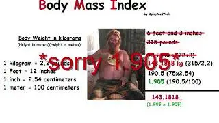 Spicy MedTech Lecture #1 - Body Mass Index Calculation in 3 Minutes.