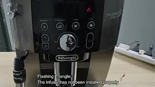 Delonghi Magnifica Red Triangle Alert (Flashing, Solid)
